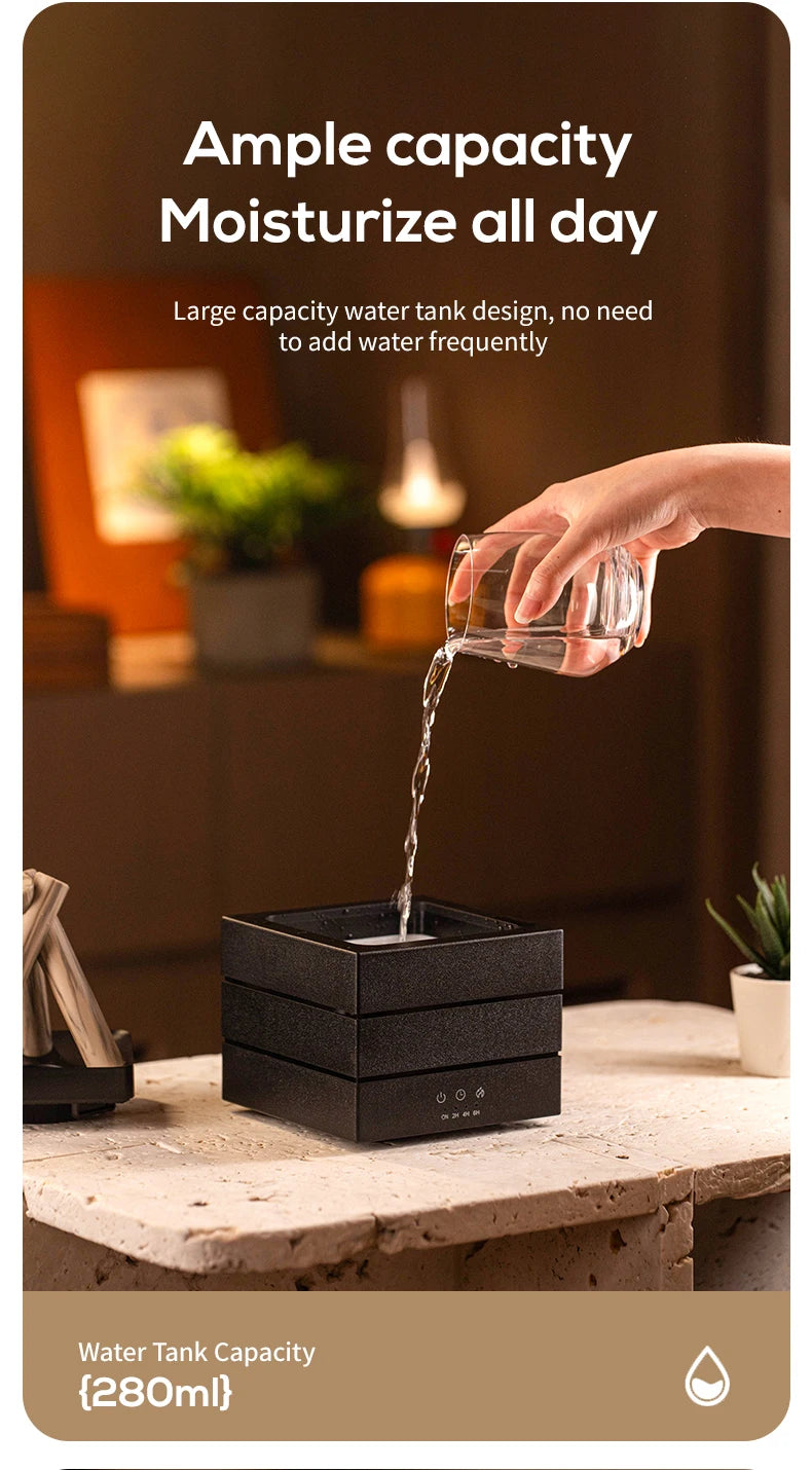 Newstyle simulado chama aroma difusor bonfire umidificador de ar ultra-sônico fabricante névoa fria fogger led difusor da lâmpada óleo essencial