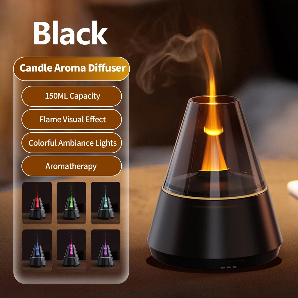 Newstyle simulado chama aroma difusor bonfire umidificador de ar ultra-sônico fabricante névoa fria fogger led difusor da lâmpada óleo essencial