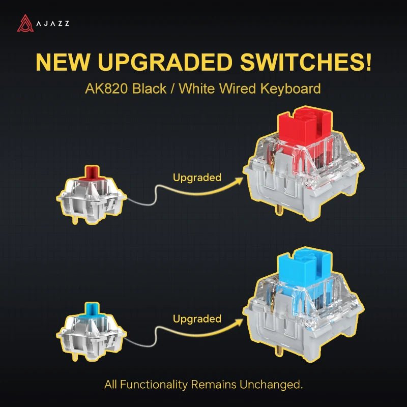 Ajazz AK820 / AK820 Pro – Teclado Mecânico 75% com Hot-Swap