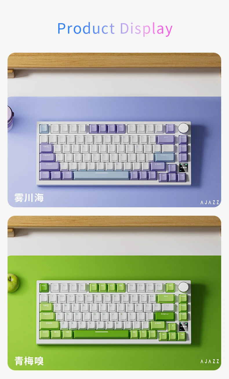 Ajazz AK820 / AK820 Pro – Teclado Mecânico 75% com Hot-Swap