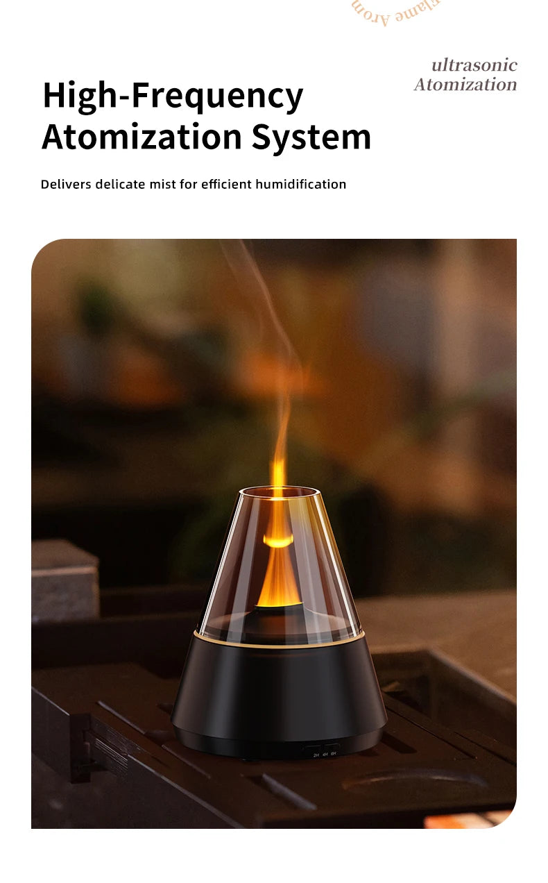 Newstyle simulado chama aroma difusor bonfire umidificador de ar ultra-sônico fabricante névoa fria fogger led difusor da lâmpada óleo essencial