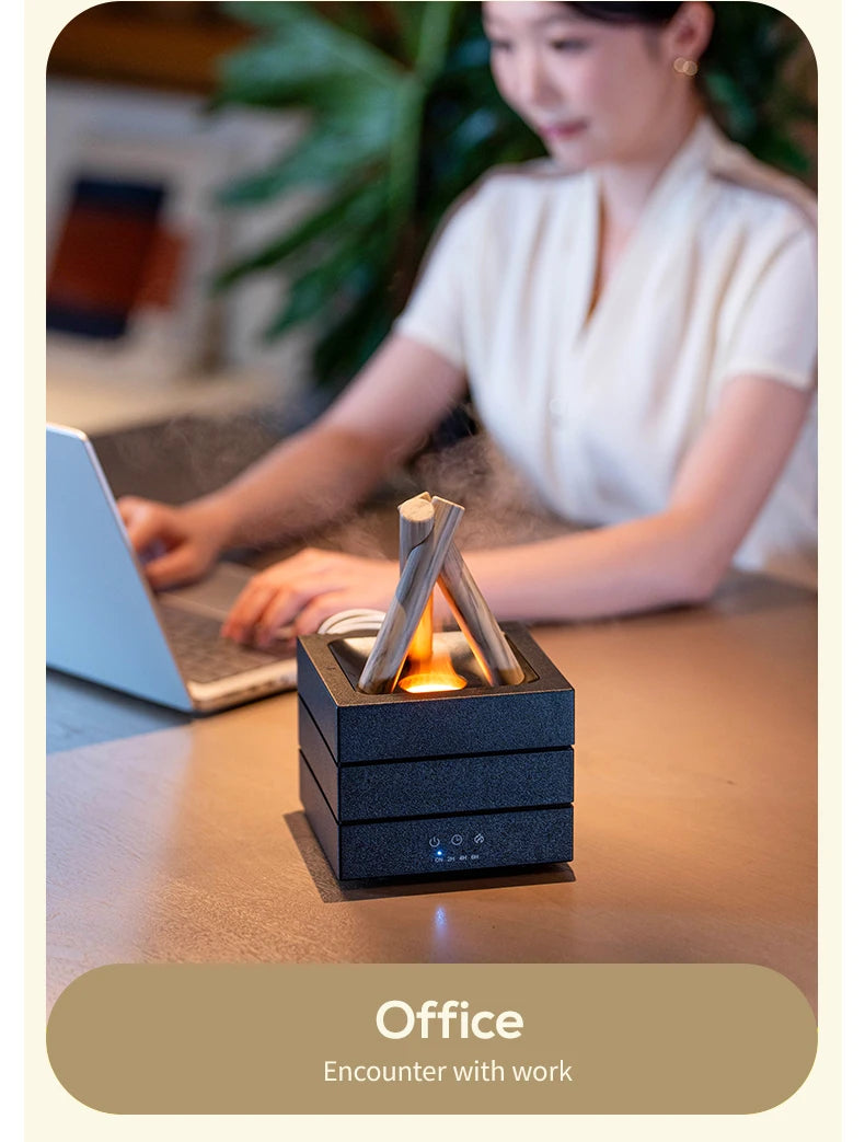 Newstyle simulado chama aroma difusor bonfire umidificador de ar ultra-sônico fabricante névoa fria fogger led difusor da lâmpada óleo essencial