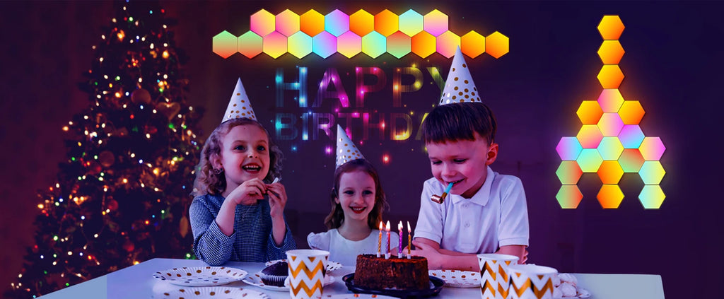 Luzes de parede inteligentes TouCloud Hexagon