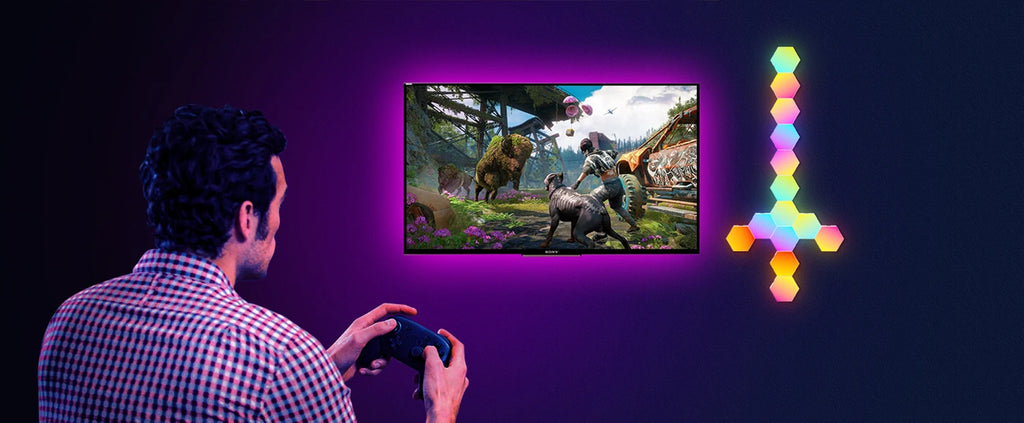 Luzes de parede inteligentes TouCloud Hexagon