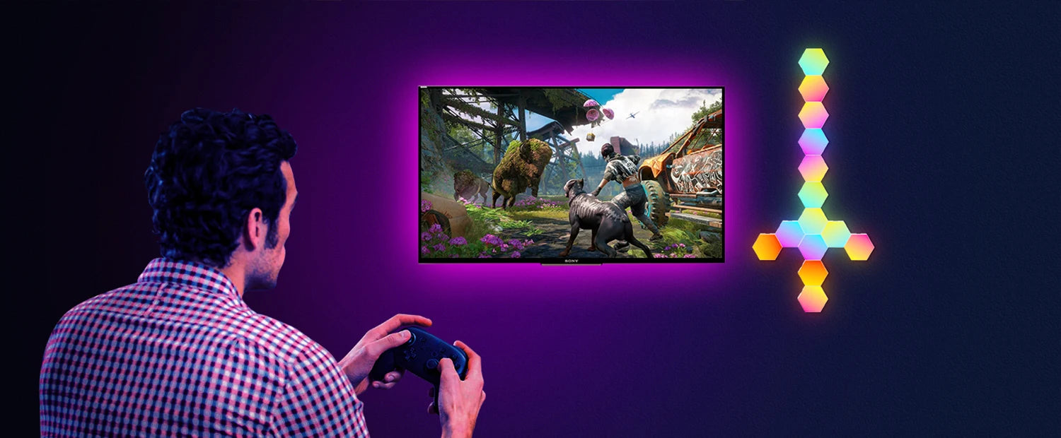 Luzes de parede inteligentes TouCloud Hexagon