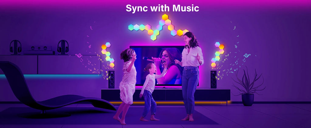 Luzes de parede inteligentes TouCloud Hexagon