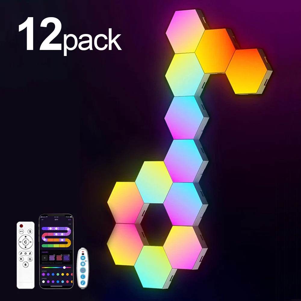 Luzes de parede inteligentes TouCloud Hexagon