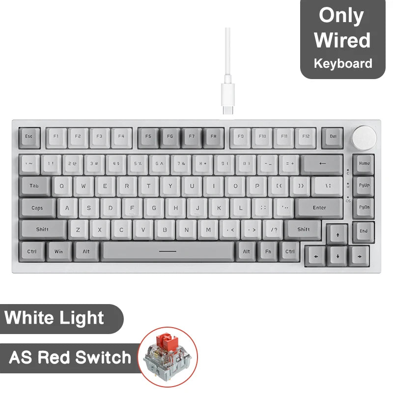 Ajazz AK820 / AK820 Pro – Teclado Mecânico 75% com Hot-Swap