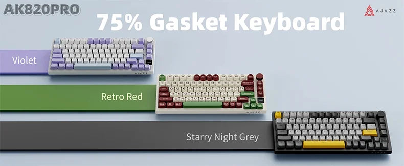 Ajazz AK820 / AK820 Pro – Teclado Mecânico 75% com Hot-Swap