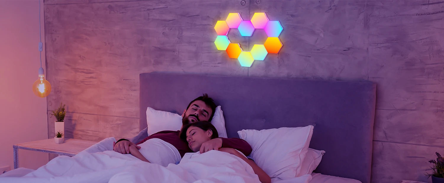 Luzes de parede inteligentes TouCloud Hexagon